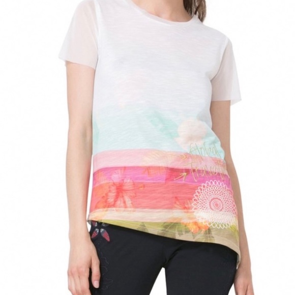 Desigual Tops - Desigual Watercolor Shirt